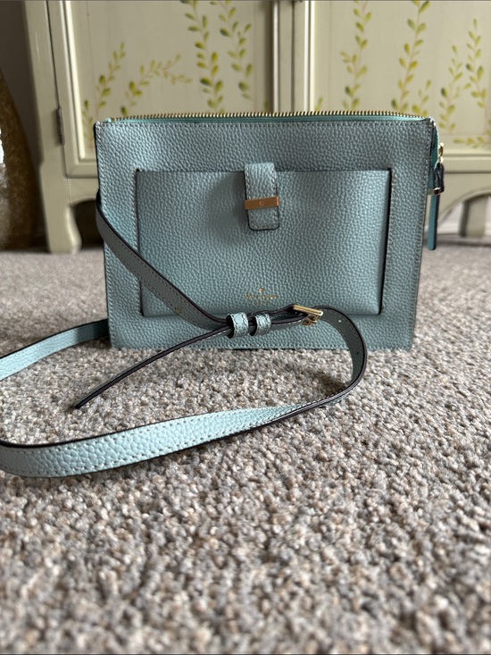 Handbags - Kate Spade Light Blue Leather Crossbody Bag